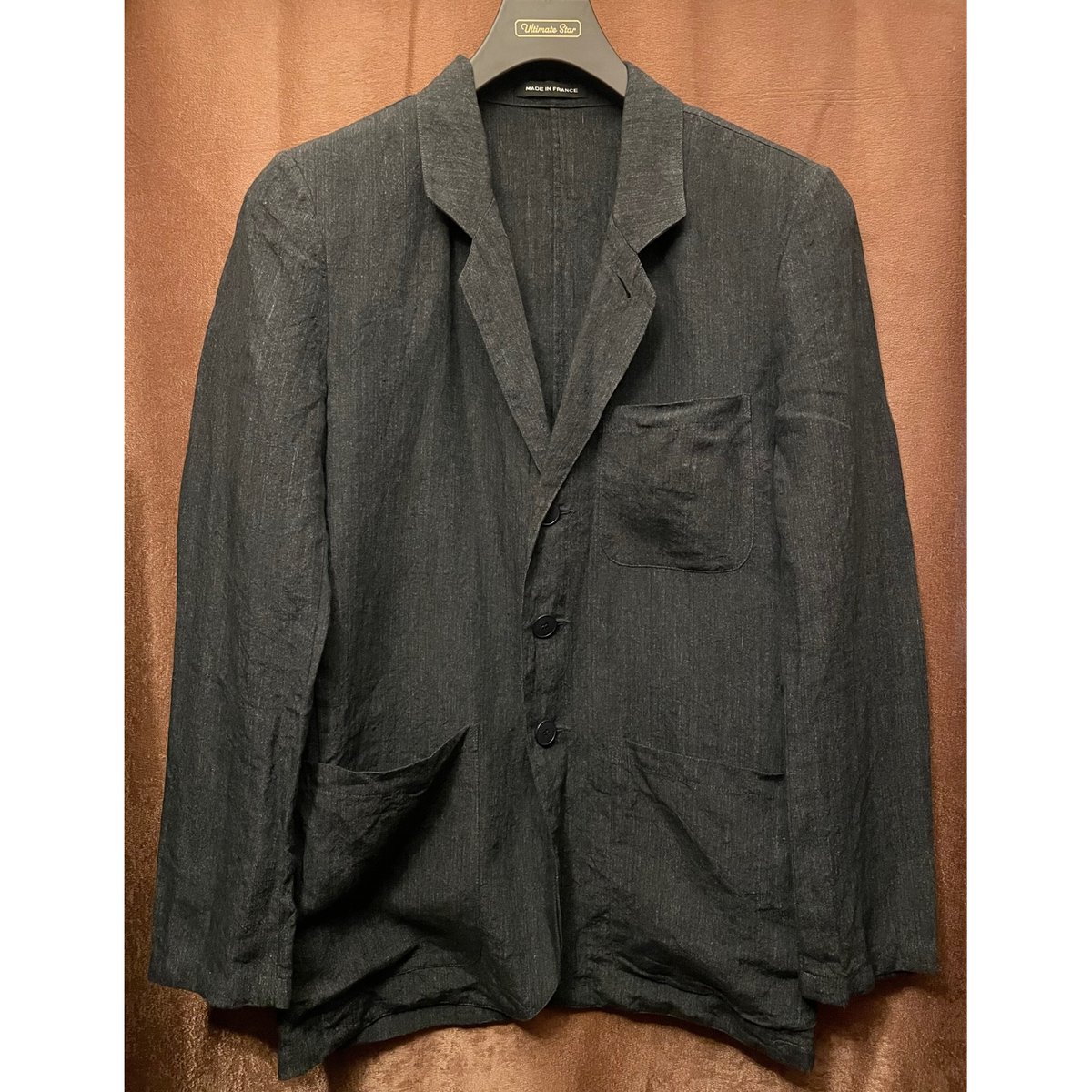 MADE IN FRANCE製 agnès b. リネンテーラードジャケット MADE IN FRANCE製 agnès b. リネンテーラードジャケット