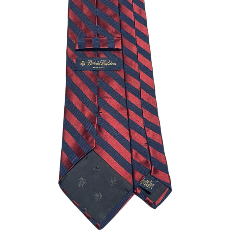 MADE IN USA製 BROOKS BROTHERS レジメンタルストライプ柄シルク