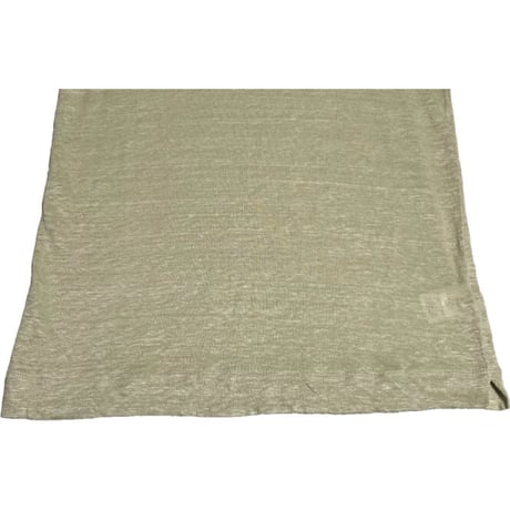 MADE IN ITALY製 Blumelange Cashmere STUDIO リネンポロシャツ ベージュ 48サイズ