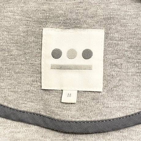 MADE IN JAPAN製 THREE DOTS スウェットニットテーラードジャケット グレー Mサイズ