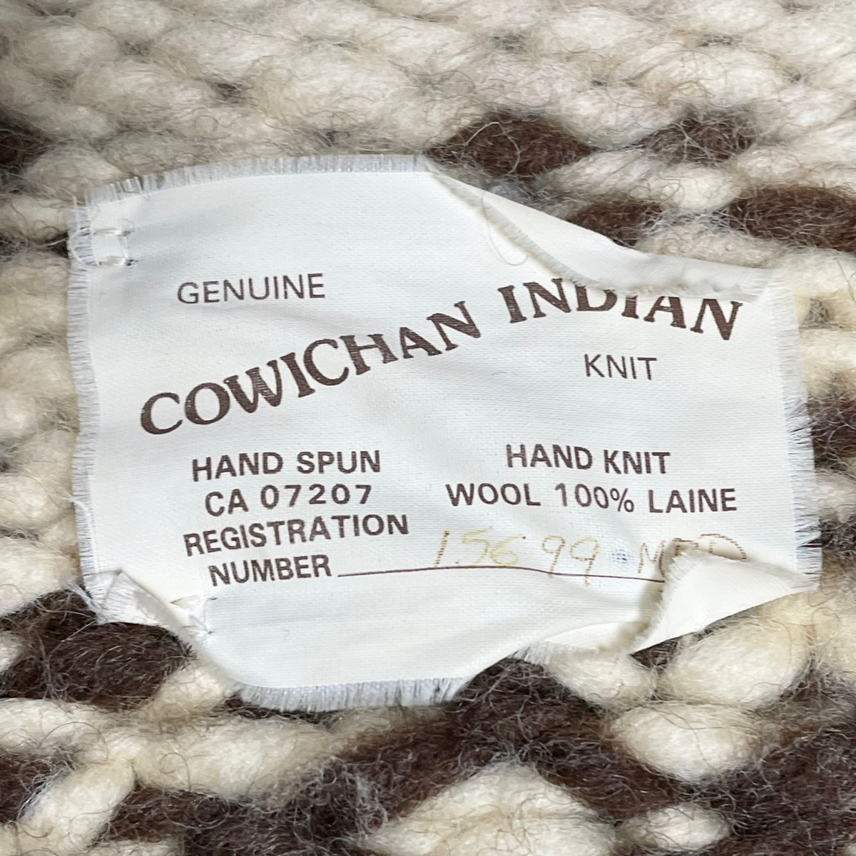 COWICHAN INDIAN KNIT カウチンセーター アイボリー×ブラウン | Ulti