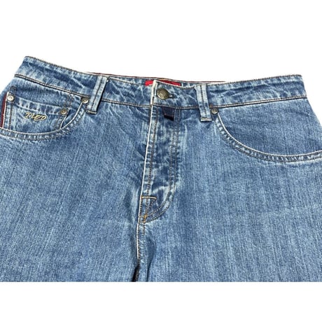 MADE IN ROMANIA製 GTA TWISTED ストレッチデニムパンツ インディゴ W30サイズ