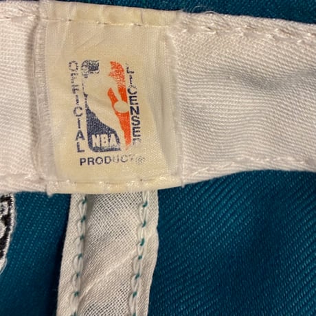 激レア MADE IN USA製 90s STARTER THE NATURAL × NBA CHARLOTTE HORNETS ベースボールキャップ グリーン×パープル 7 1/4サイズ