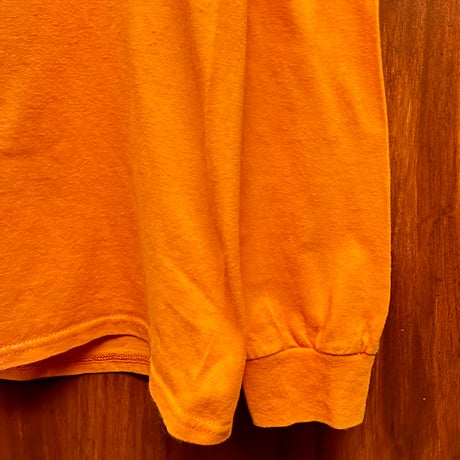 HSTRY BY NAS プリント入り 長袖Tシャツ オレンジ Mサイズ