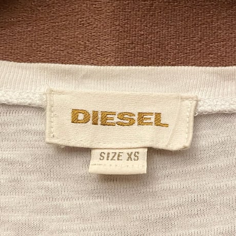 DIESEL VネックTシャツ アイボリー XSサイズ