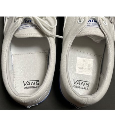 箱付き WTAPS×VANS OG Era LX Wネームスニーカー ホワイト×ブルー US8/26cm