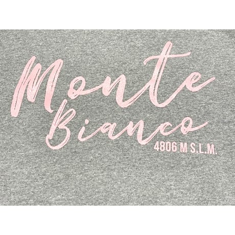 ★新品★ MADE IN ITALY製 MAGLIA 「Monte Bianco」 ロゴプリント裏起毛プルオーバーパーカー ライトグレー M～XLサイズ ユニセックス