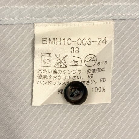 BURBERRY BLACK LABEL 長袖シャツ サックスブルー 38サイズ