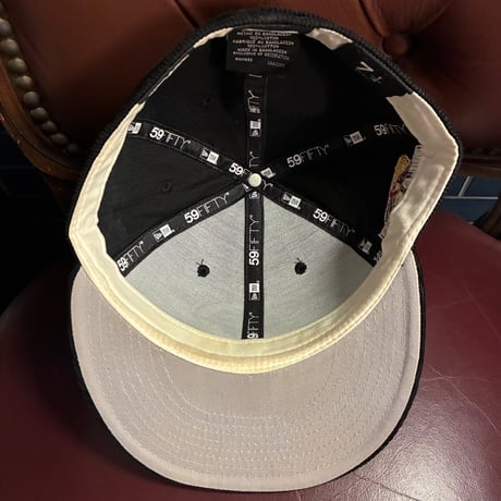 NEW ERA × MLB ARIZONA DIAMONDBACKS COOPERSTOWN COLLECTION 59FIFTY コーデュロイベースボールキャップ ブラック 7-1/4 57.7cm