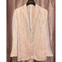 【BEAMS 取り扱い】 MADE IN ITALY製 Mr.Rick Tailor リネンテーラードジャケット オレンジ 46サイズ