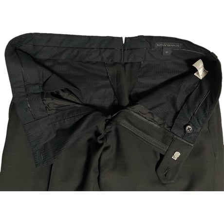 ▲訳あり商品▲ 専用ガーメントバッグ付き BANANA REPUBLIC ウールスーツ ブラック 38/W31サイズ