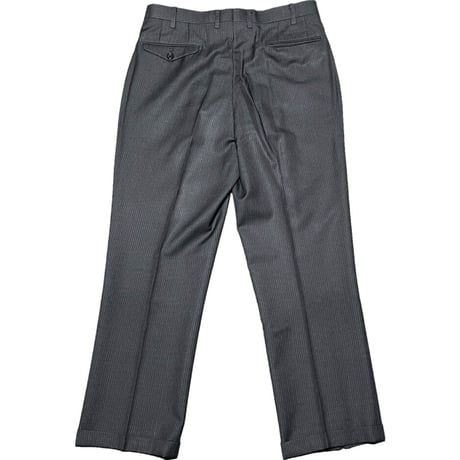 ▲訳あり商品▲ MADE IN JAPAN製 BURBERRY BLACK LABEL 3ピースストライプスーツ チャコールグレー 42L