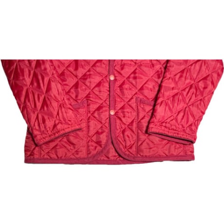 ▲訳あり商品▲ MADE IN ENGLAND製 LAVENHAM キルティングジャケット レッド 36/48サイズ