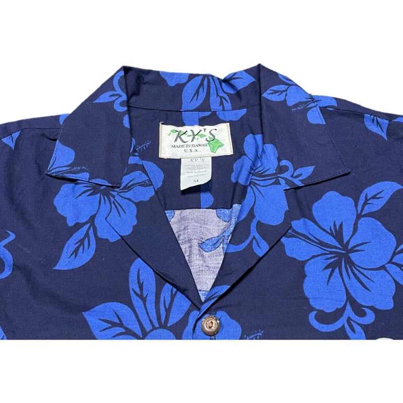 O*E様 Needles ネイビー レース アロハシャツ M NEEDLES