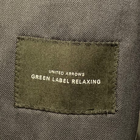GREEN LABEL RELAXING DORMEUIL GOLDEN SQUARE ウール生地 テーラードジャケット ネイビー 46サイズ