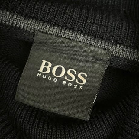 HUGO BOSS ヴァージンウール タートルネックセーター ブラック Mサイズ