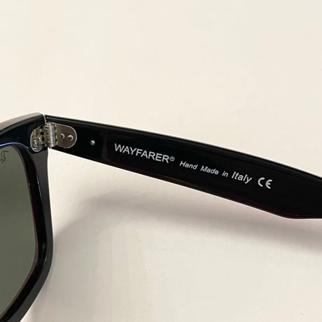 ☆タグ付き新古品☆ HAND MADE IN ITALY製 Ray-Ban WAYFARER ツートンカラーサングラス レッド×ブラック RB2140A-955