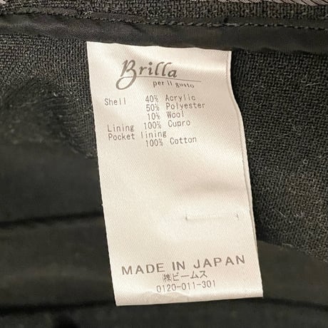 MADE IN JAPAN製 Brilla per il gusta ニットテーラードジャケット チャコールグレー Mサイズ