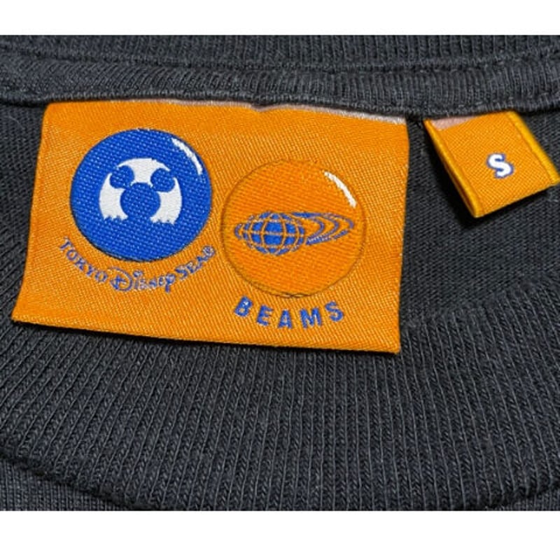 BEAMS × TOKYO DISNEY SEA Mickey スパンコールTシャツ ブラック...
