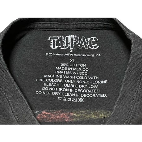 状態考慮 2PAC ポップアートロゴTシャツ ブラック XLサイズ