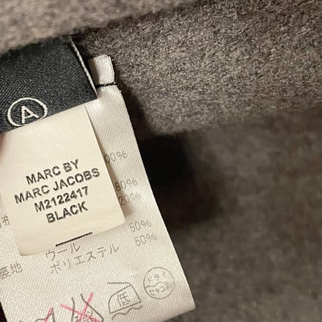 MARC BY MARC JACOBS ウール切り替えフルジップジャケット ブラック Sサイズ