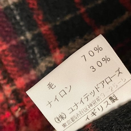 MADE IN ENGLAND製 UNITED ARROWS BLUE LABEL ダッフルコート ブラウン Lサイズ
