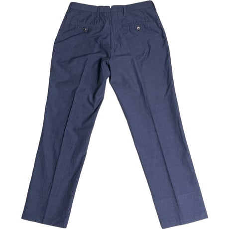 【SHIPS 取り扱い】 MADE IN ITALY製 SHIPS exclusively made by Equipage コットンウールスラックス ネイビー 44サイズ