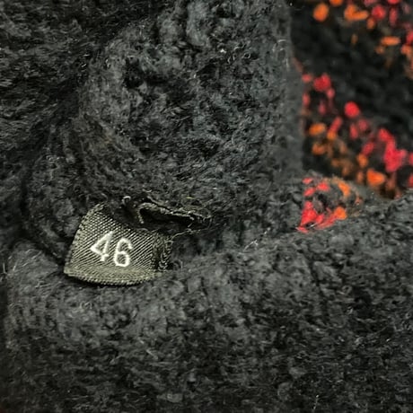 【TOMORROWLAND取り扱い】MADE IN ITALY製 roberto collina コットンハイネックニットセーター ブラック 46サイズ