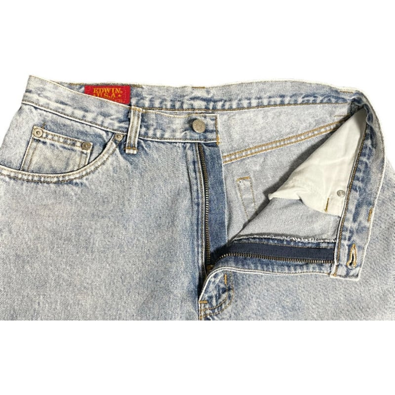 希少 MADE IN USA製 EDWIN デニムパンツ ライトインディゴ W34サイズ |