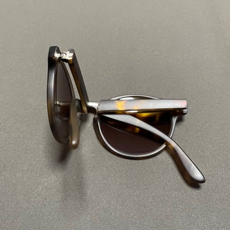 ★新品★ MADE IN ITALY製 SARAGHINA GILDA P 26-UN 折りたたみタイプサングラス ダークブラウンべっ甲柄 ブラウンレンズ