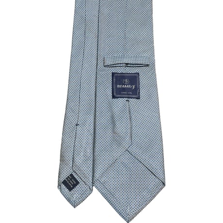 MADE IN JAPAN製 BEAMS F ソリッドシルクネクタイ スカイブルー