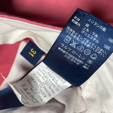 RALPH LAUREN RUGBY スカル柄ハーフパンツ ピンク W31サイズ