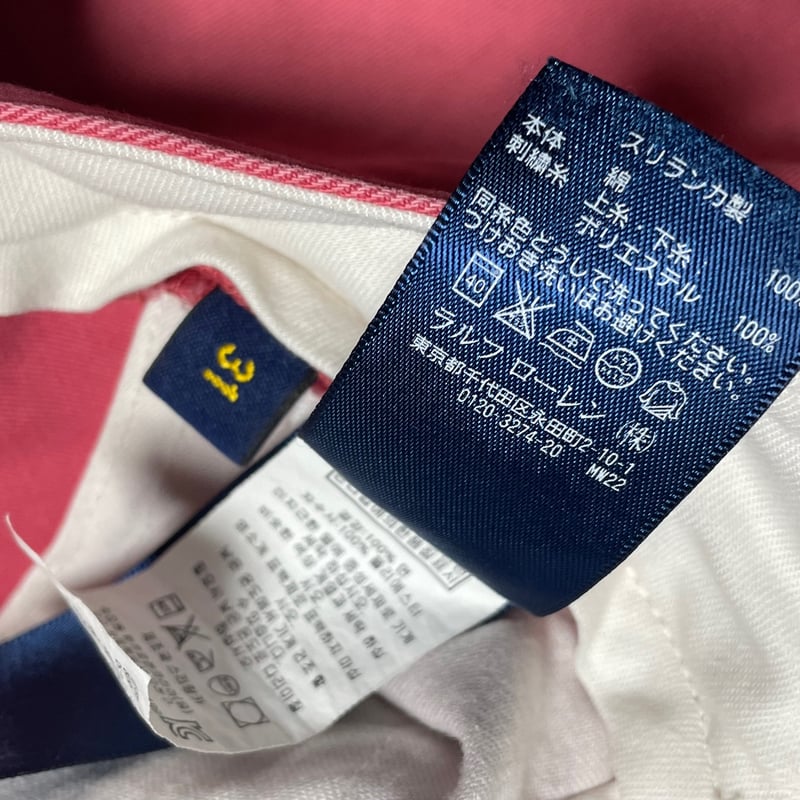 RALPH LAUREN RUGBY スカル柄ハーフパンツ ピンク W31サイズ | Ulti