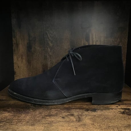 箱付き UNITED ARROWS スウェードチャッカブーツ ネイビー 8サイズ