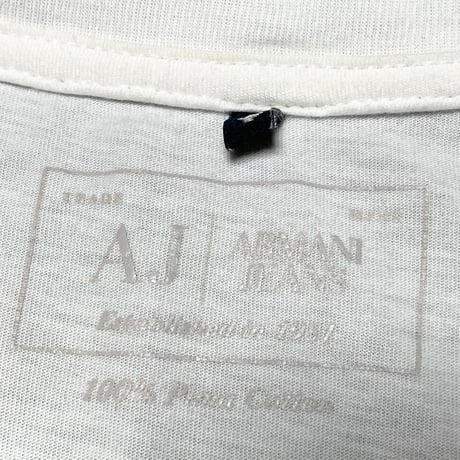 ARMANI JEANS 半袖クルーネックシャツ ホワイト Sサイズ