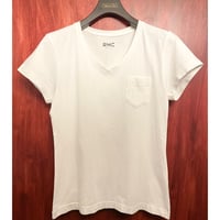 MADE IN JAPAN製 RHC RON HERMAN ポケット付きVネックTシャツ ホワイト Sサイズ