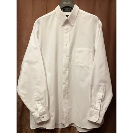 MADE IN MEXICO製 90's puritan 長袖ボタンダウンオックスフォードシャツ ホワイト 17-1/2、34-35サイズ