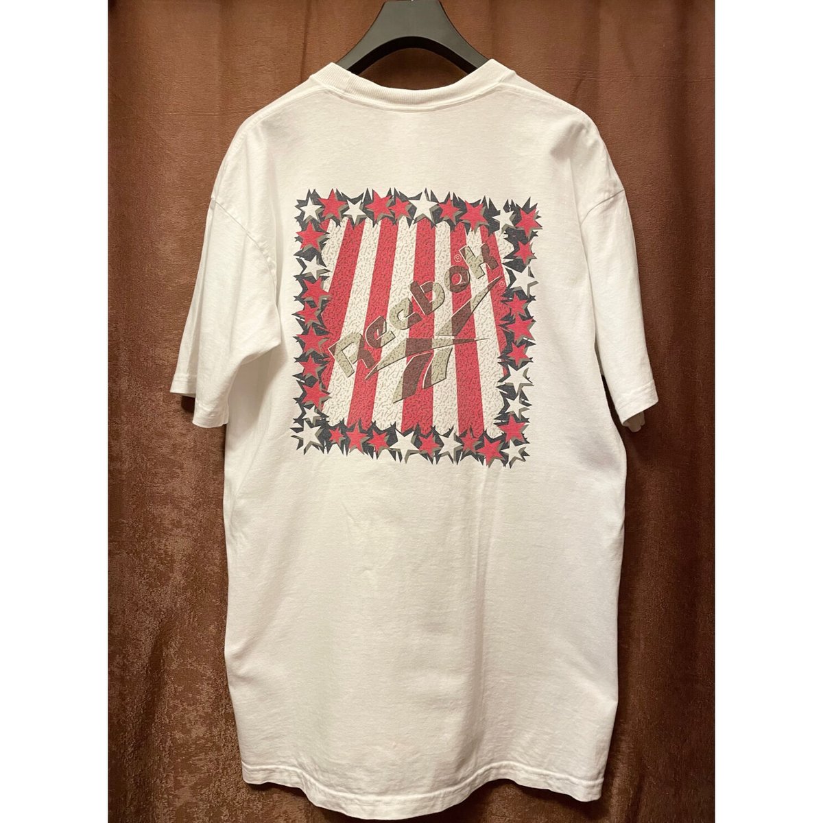 希少 MADE IN USA製 90s Reebok バックプリントロゴプリントT 希少 MADE IN USA製 90s Reebok バックプリントロゴプリントT