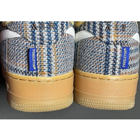箱、黒タグ付き新古品 NIKE BY YOU NIKE AIR FORCE 1 PENDLETON ローカットスニーカー マルチカラー US9.5/27.5cm
