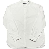 MADE IN JAPAN製 SHIPS 長袖バンドカラーシャツ ホワイト Mサイズ