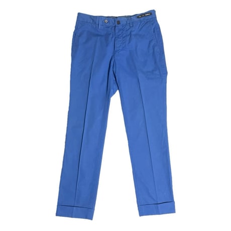 MADE IN ROMANIA製 PT01 PER BEAMS F SLIM FIT コットンカラースラックス ブルー 44サイズ
