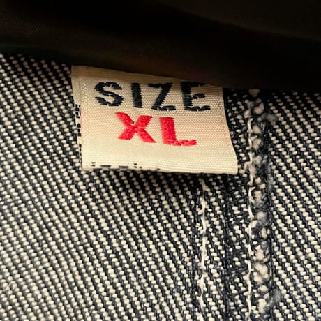 ROCAWEAR ノースリーブデニムベスト ネイビー×ホワイト XLサイズ