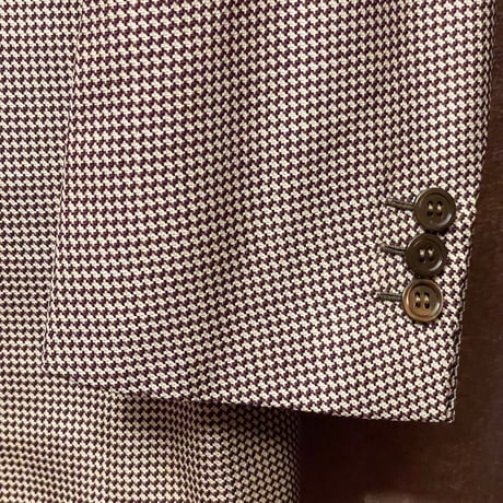 ☆タグ付き新古品☆ 極上品 MADE IN ITALY製 ROMAN STYLE by Brioni ジャガード織り シルクテーラードジャケット ブラウン 46サイズ