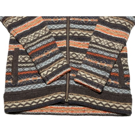 ▲訳あり商品▲ Paul Smith ウールボーダー柄フルジップパーカー マルチカラー Mサイズ