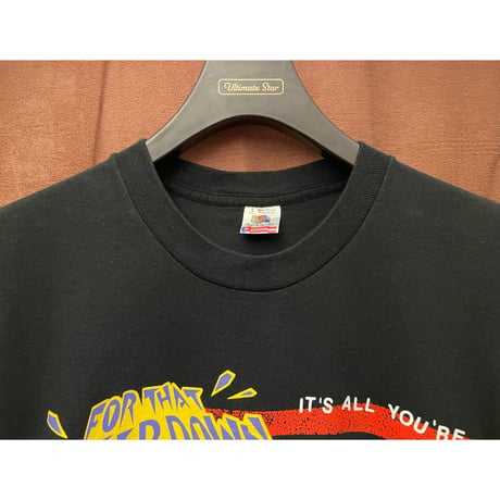 激レア MADE IN USA製 80～90s Gatorade FRUIT OF THE LOOMボディ プリントTシャツ ブラック Lサイズ