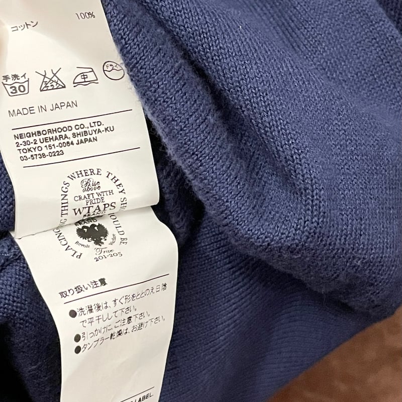 WTAPS PRTC SWEATER COTTON ネイビー WTAPS PRTC SWEATER COTTON ネイビー