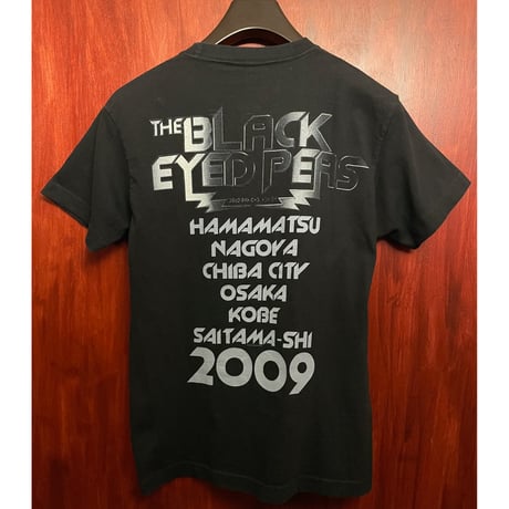 THE BLACK EYED PEAS 「The E.N.D. World Tour 2009 Japan Tour」 ライブプリントTシャツ SHOOTボディ ブラック Sサイズ