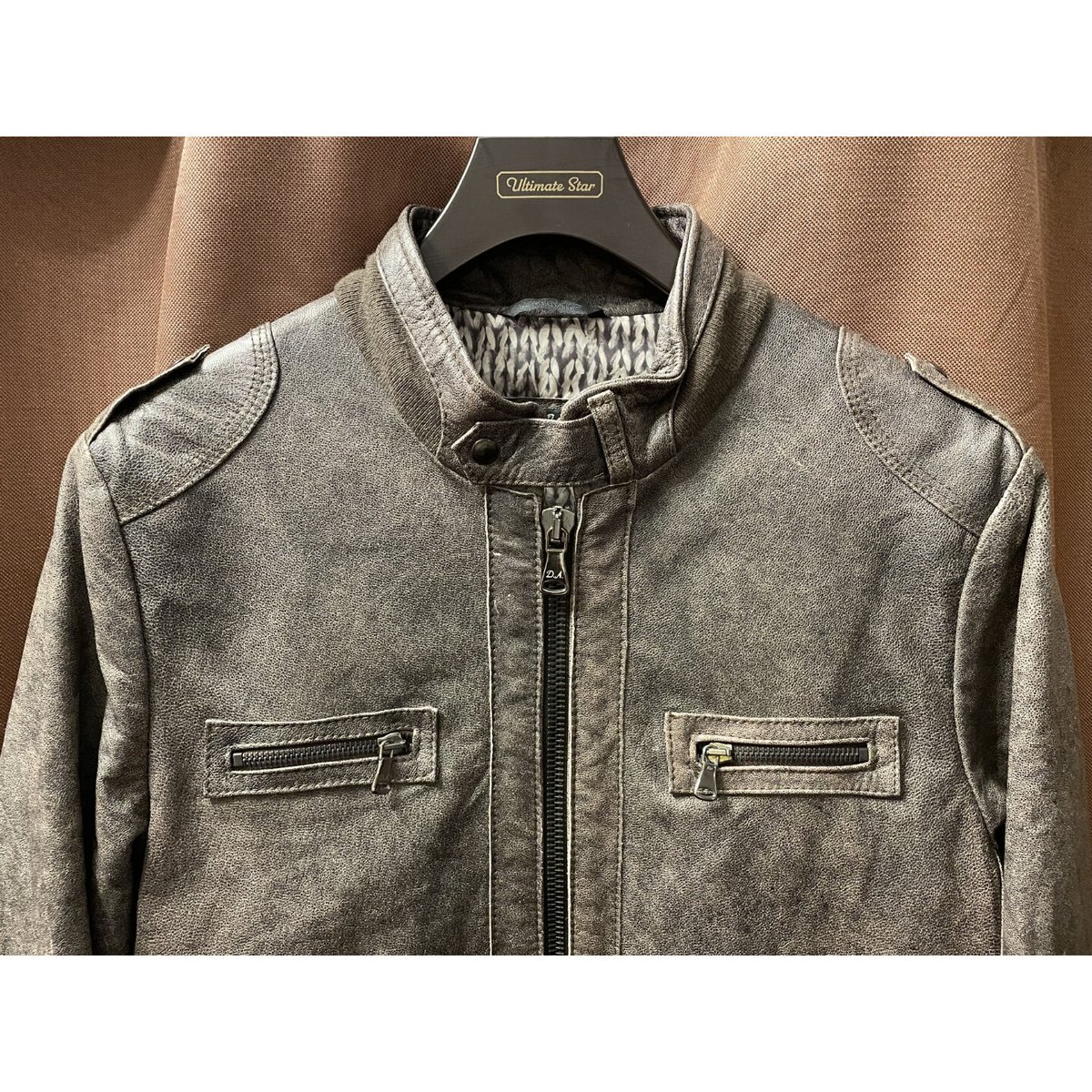 ダニエレアレッサンドリーニ　シングルライダース MADE IN ITALY製 DANIELE ALESSANDRINI フルジップレザーライダ