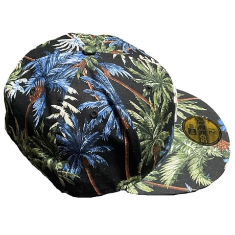 NEW ERA NEWYORK YANKEES アロハ柄キャップ ブラック 7-5/8サイズ