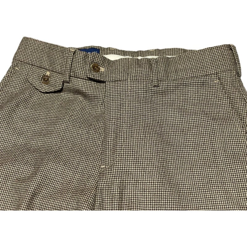 POLO GOLF RALPH LAUREN 千鳥格子ウールスラックス ブラウン W30 POLO GOLF RALPH LAUREN 千鳥格子ウールスラックス ブラウン W30